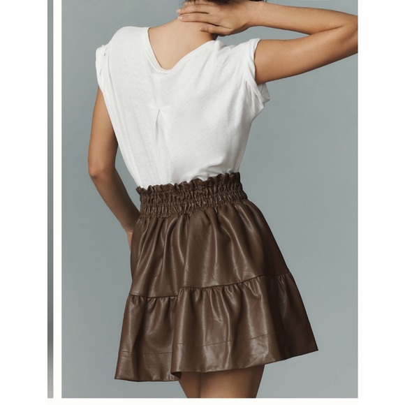 The Somerset Mini Skirt: Faux Leather Edition - Picture 4 of 6